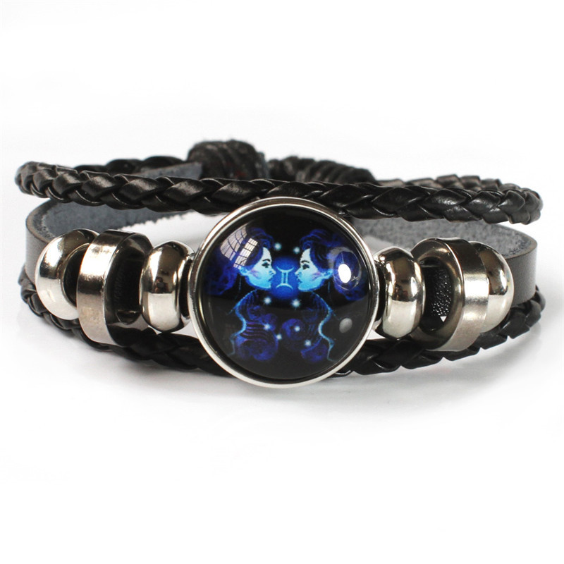 Bracelet Zodiacal Gémeaux - Médaillon Céleste