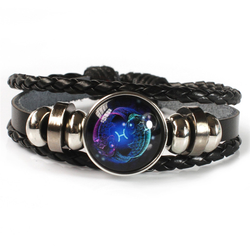 Bracelet Zodiacal Poissons - Médaillon Céleste