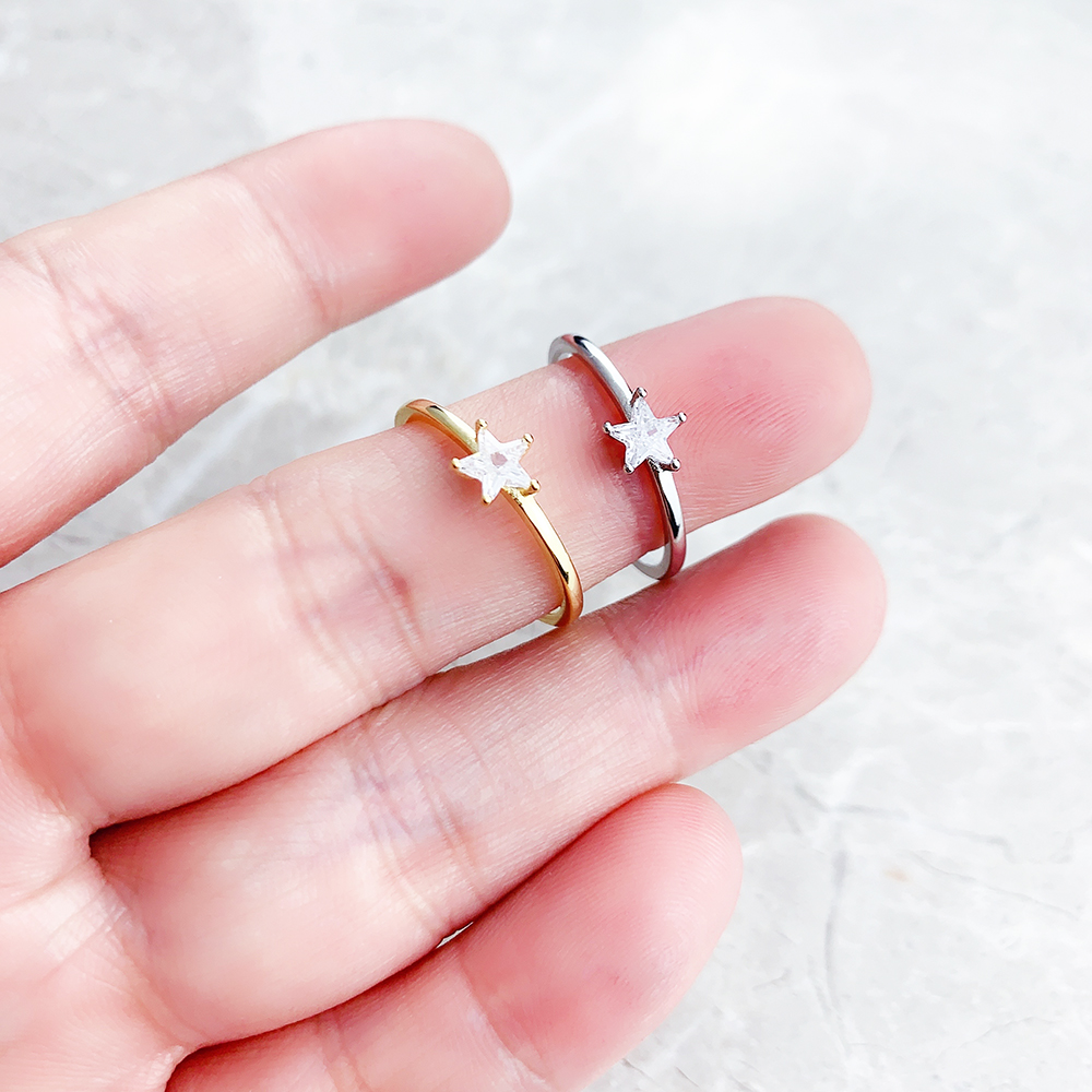 Bague Étoile Magique Argentée - Éclat Céleste – Image 2