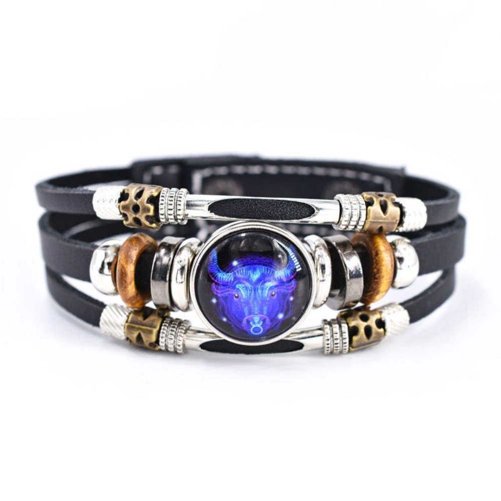 Bracelet Zodiacal Taureau - Médaillon Céleste