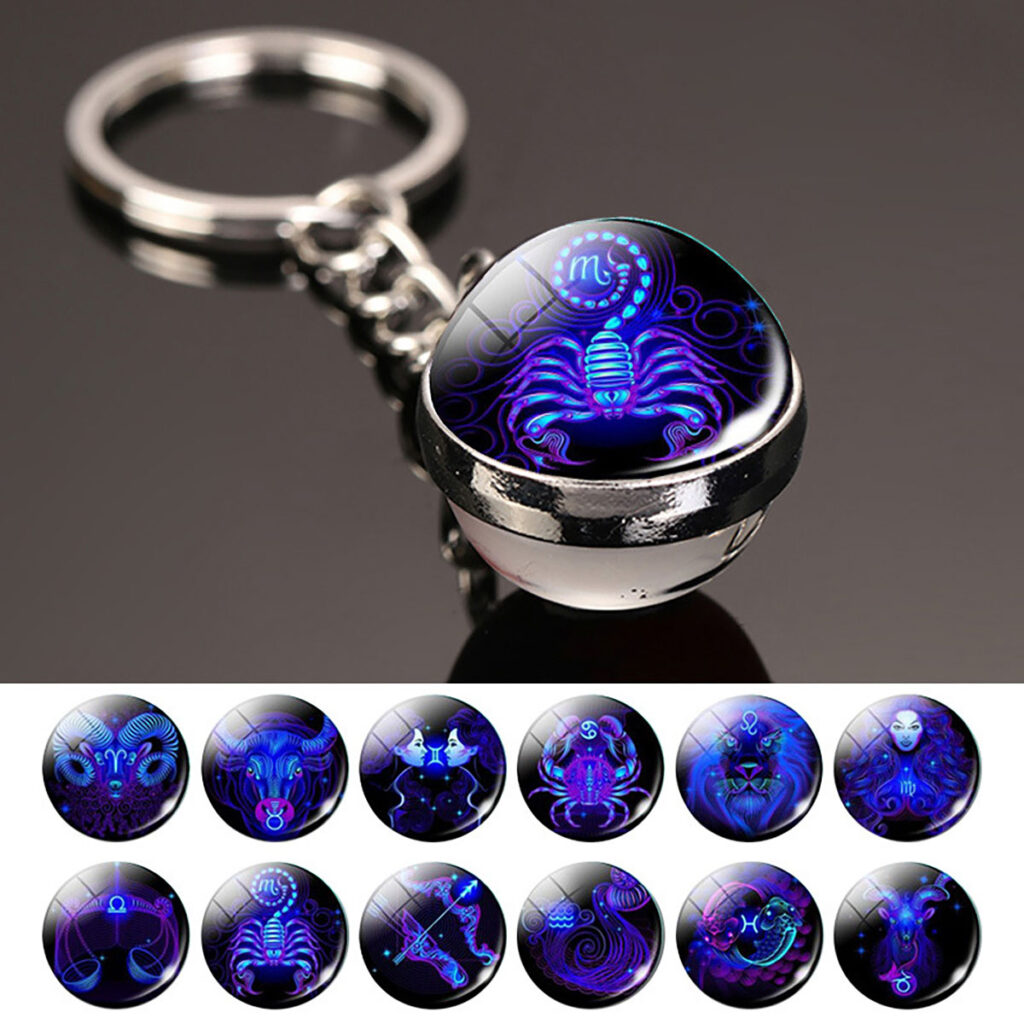 Porte-Clés Zodiacal Gémeaux – Boule Céleste
