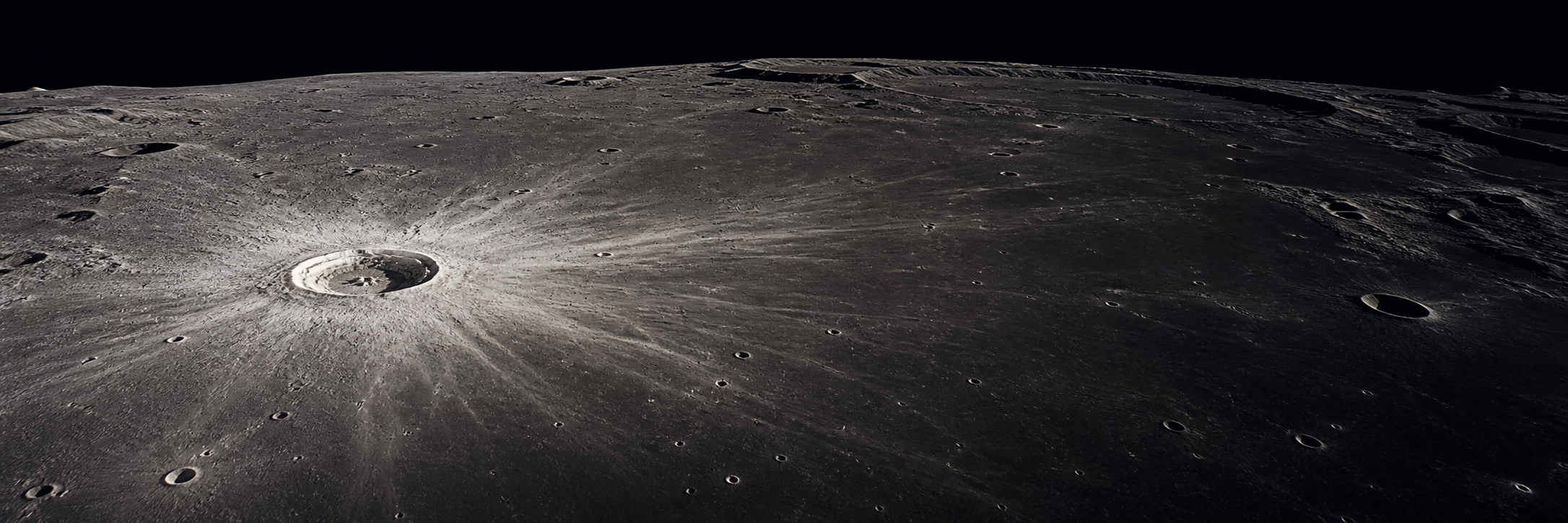 Rayons d’un cratère lunaire progressivement mélangés au terrain ancien