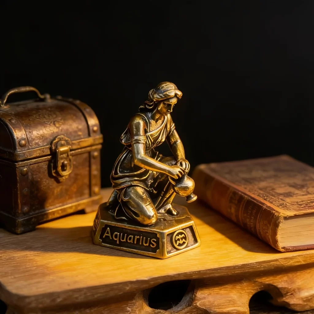 Statuette du Cancer – Signe du zodiaque en laiton