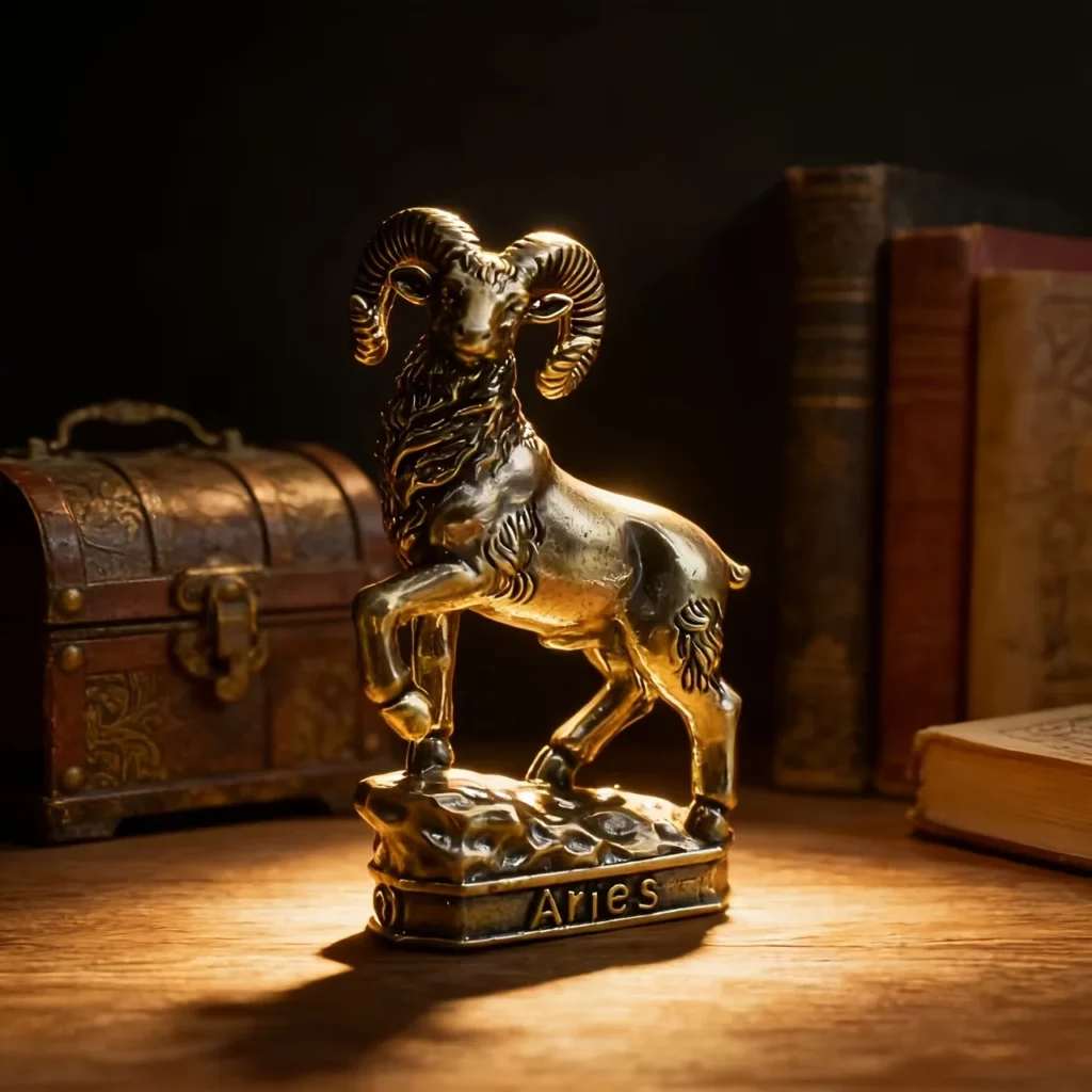 Statuette du Bélier – Signe du zodiaque en laiton