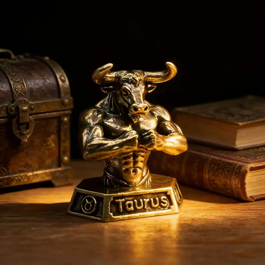 Statuette du Taureau – Signe du zodiaque en laiton
