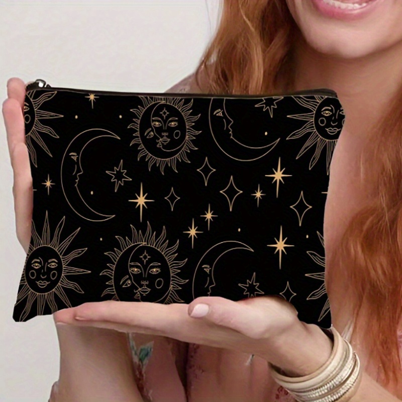 Trousse Soleil & Lune – Pochette Cosmétique Ciel Nocturne