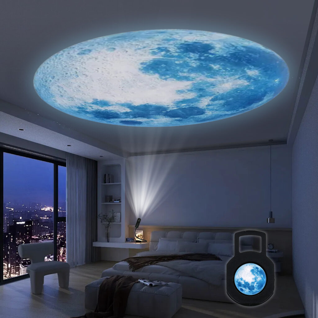 Projecteur Lune & Terre – Décor Céleste au Plafond