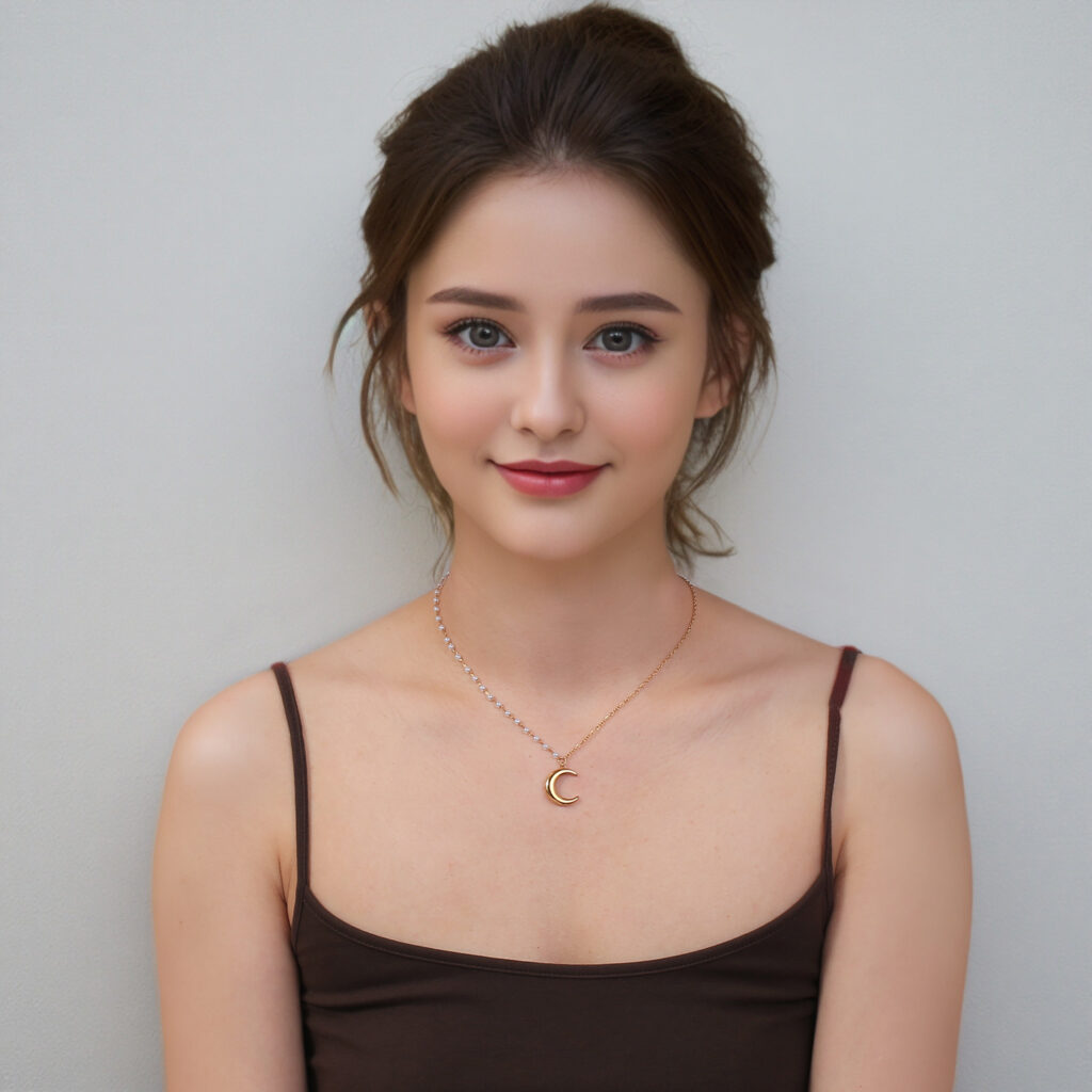 Collier Croissant Nacré – Perles & Lumière Dorée