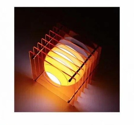 Lampe lune DIY acrylique rouge