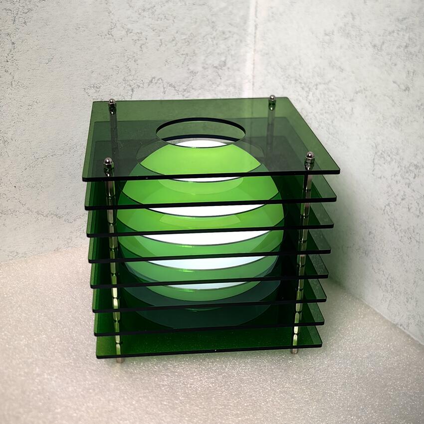 Lampe lune DIY acrylique verte