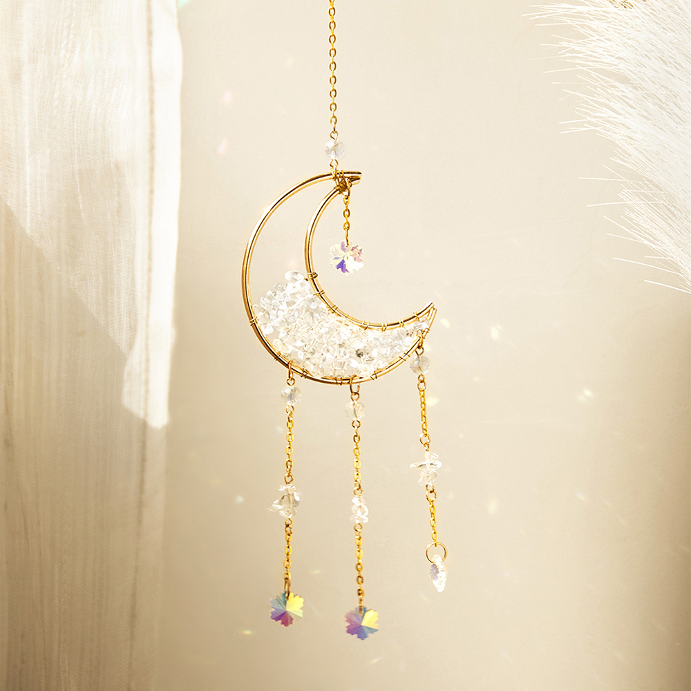 Attrape-Soleil Croissant de Lune – Reflets Arc-en-Ciel